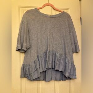 Akemi + Kin brand, 100% cotton, cute and comfy,  oversized blue top